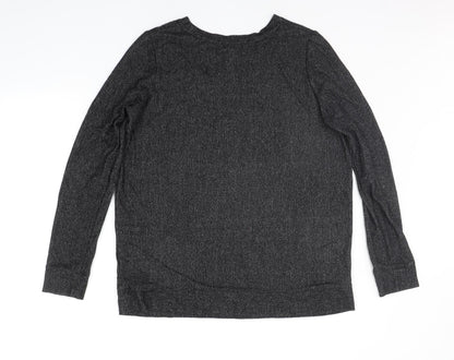 Preloved F&F Womens Black   Pullover Jumper Size 14 - Back