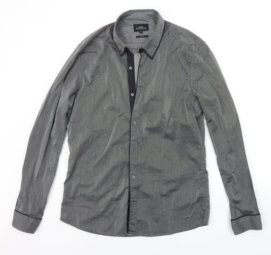 NEXT Mens Grey    Button-Up Size L