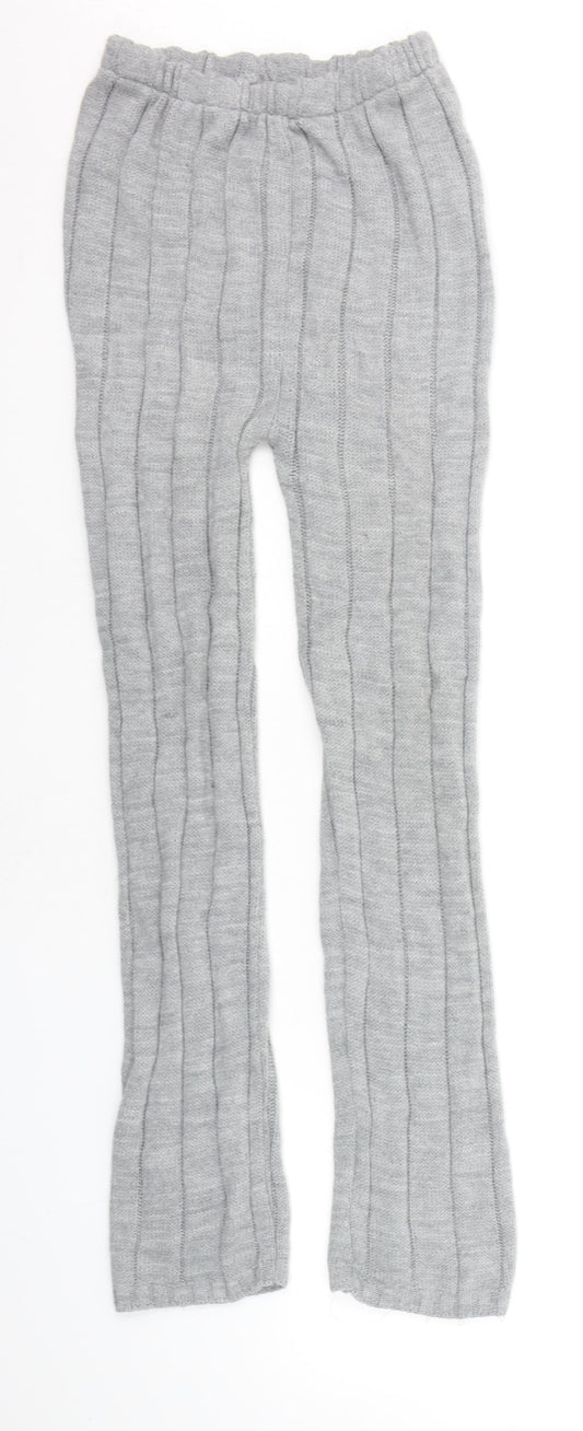 PRETTYLITTLETHING Womens Grey   Jogger Trousers Size M L28 in