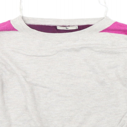 Tu Womens Grey   Pullover Jumper Size 8