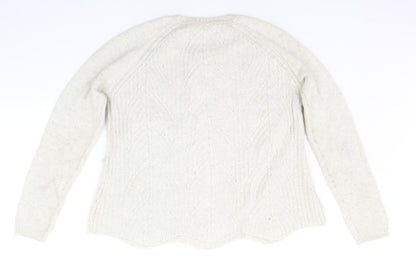 Whte Stuff Womens Beige   Pullover Jumper Size 10