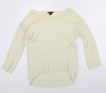 H&M Womens Yellow   Pullover Jumper Size S