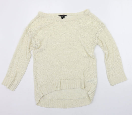 H&M Womens Yellow   Pullover Jumper Size S