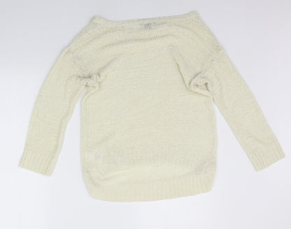 H&M Womens Yellow   Pullover Jumper Size S