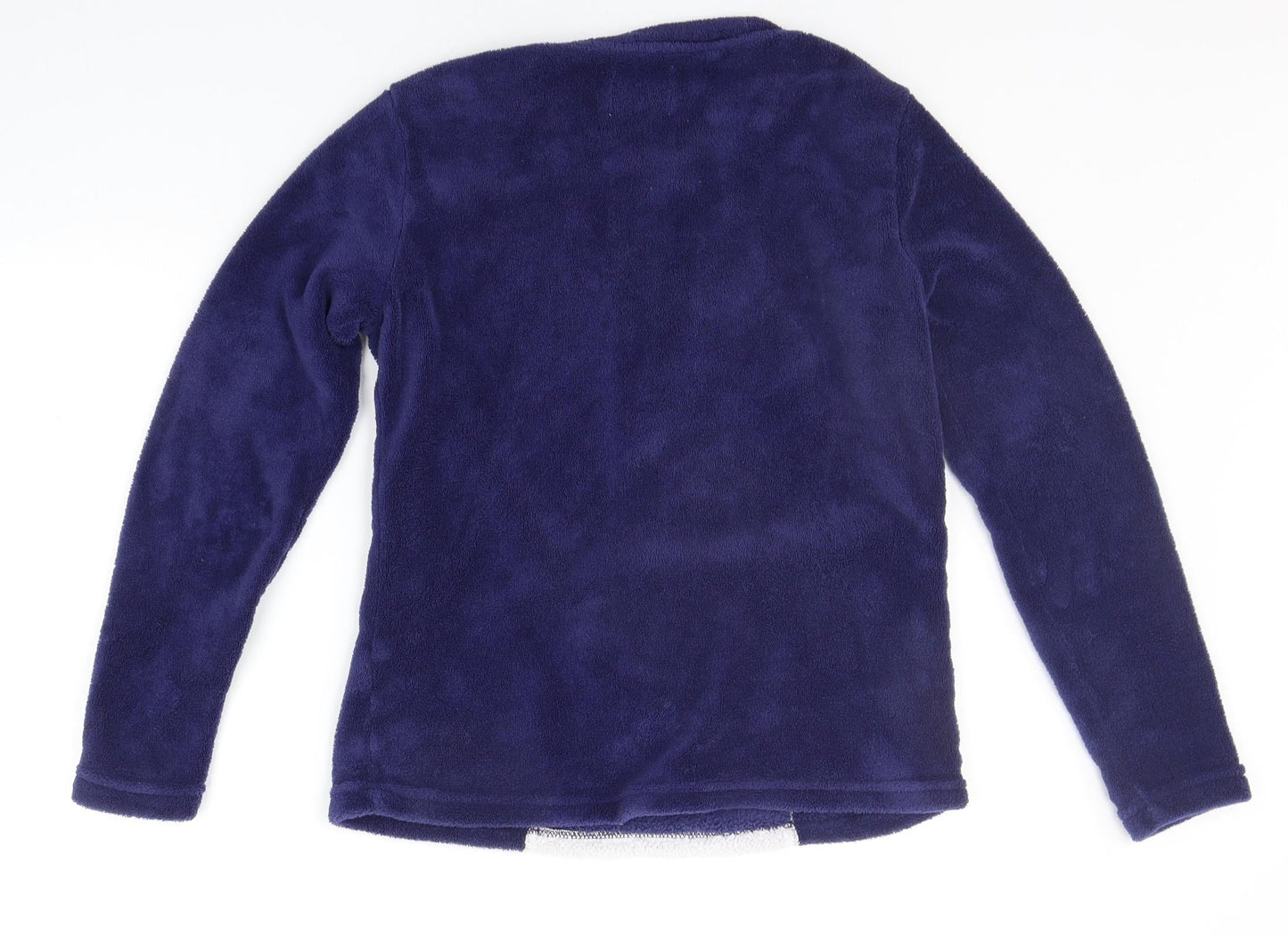 Matalan Girls Blue Solid  Top Pyjama Top Size S  - Christmas