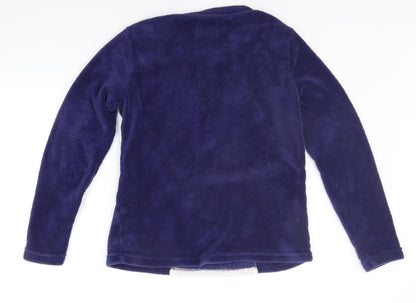 Matalan Girls Blue Solid  Top Pyjama Top Size S  - Christmas