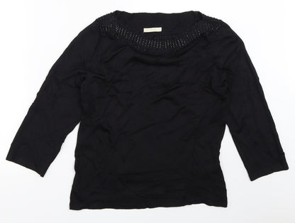 Preloved Marks and Spencer Womens Black   Pullover Jumper Size 12 - Front