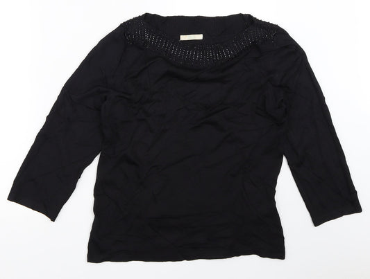 Marks and Spencer Womens Black   Pullover Jumper Size 12