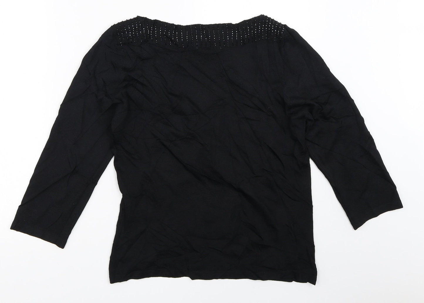 Marks and Spencer Womens Black   Pullover Jumper Size 12
