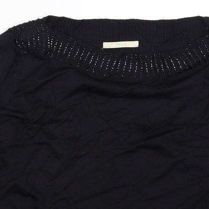 Preloved Marks and Spencer Womens Black   Pullover Jumper Size 12 - Detail