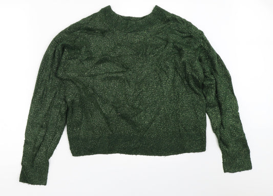 H&M Womens Green   Pullover Jumper Size S