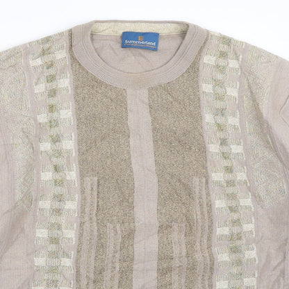 Summerland Mens Beige   Pullover Jumper Size M