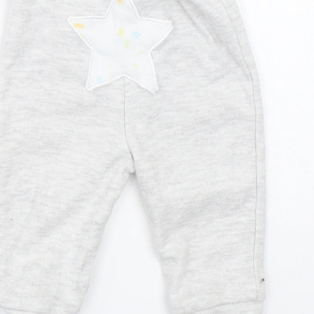 Rene Rafe Boys Grey   Jogger Trousers Size 3-6 Months