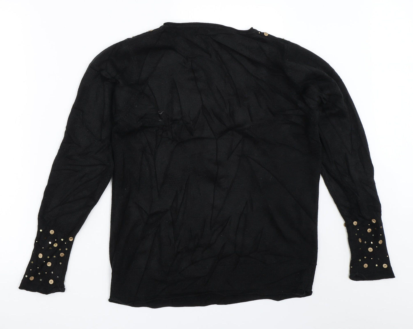 Per Una Womens Black   Pullover Jumper Size 16