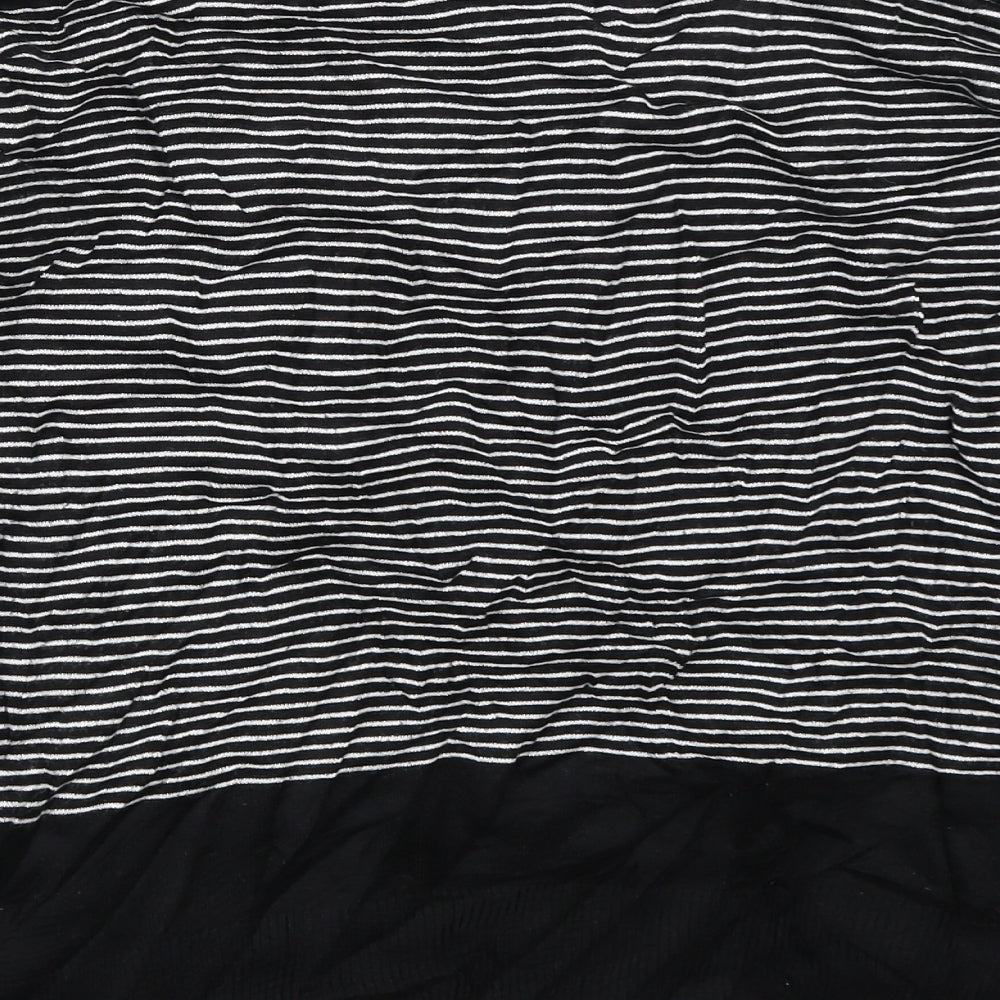 Atmosphere Womens Black Striped  Pullover Jumper Size 10