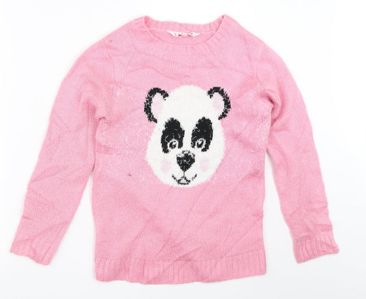 Love Me Girls Pink   Pullover Jumper Size 11-12 Years