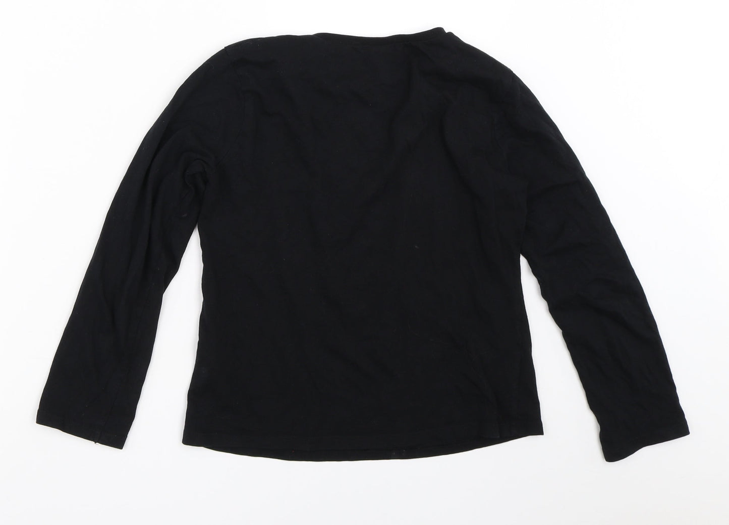 George Girls Black   Basic T-Shirt Size 9-10 Years  - dance