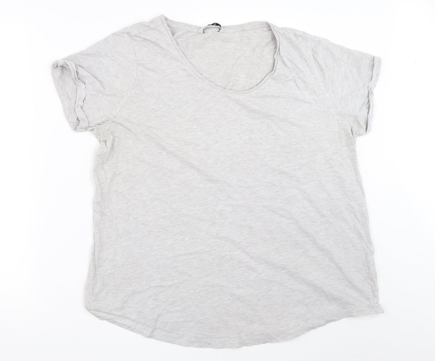 Very Womens Grey   Basic T-Shirt Size 18