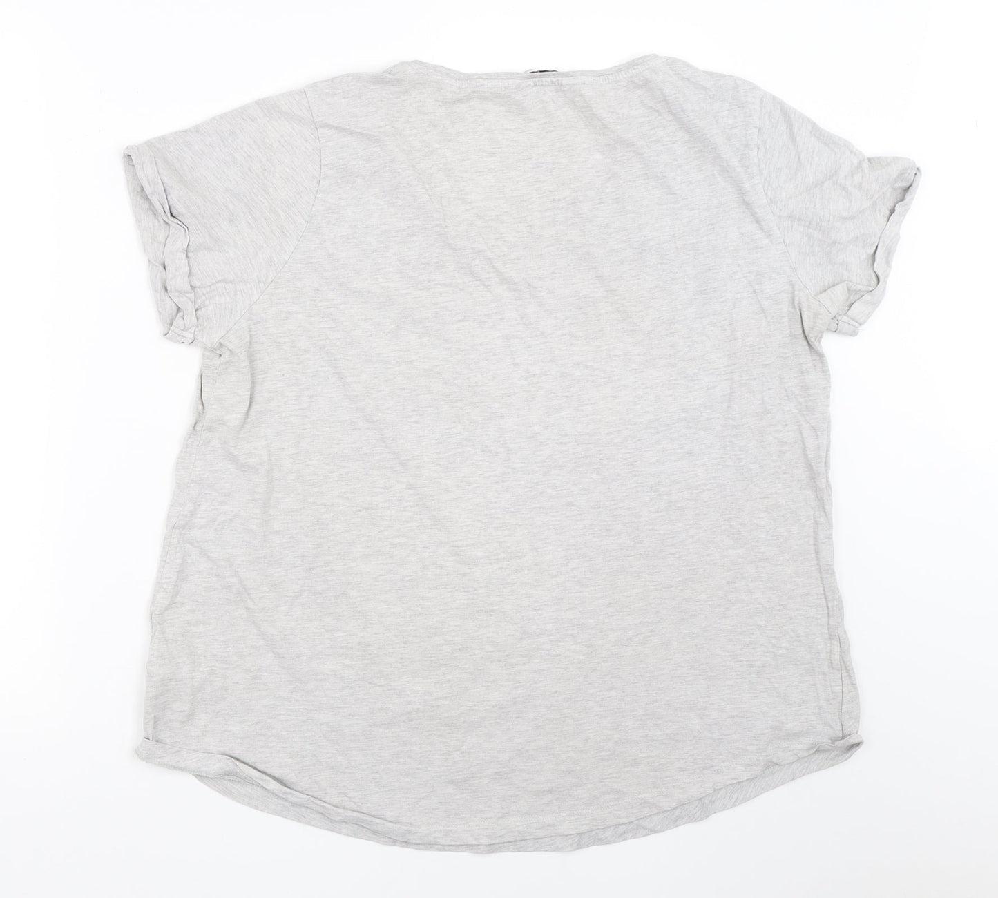 Very Womens Grey   Basic T-Shirt Size 18
