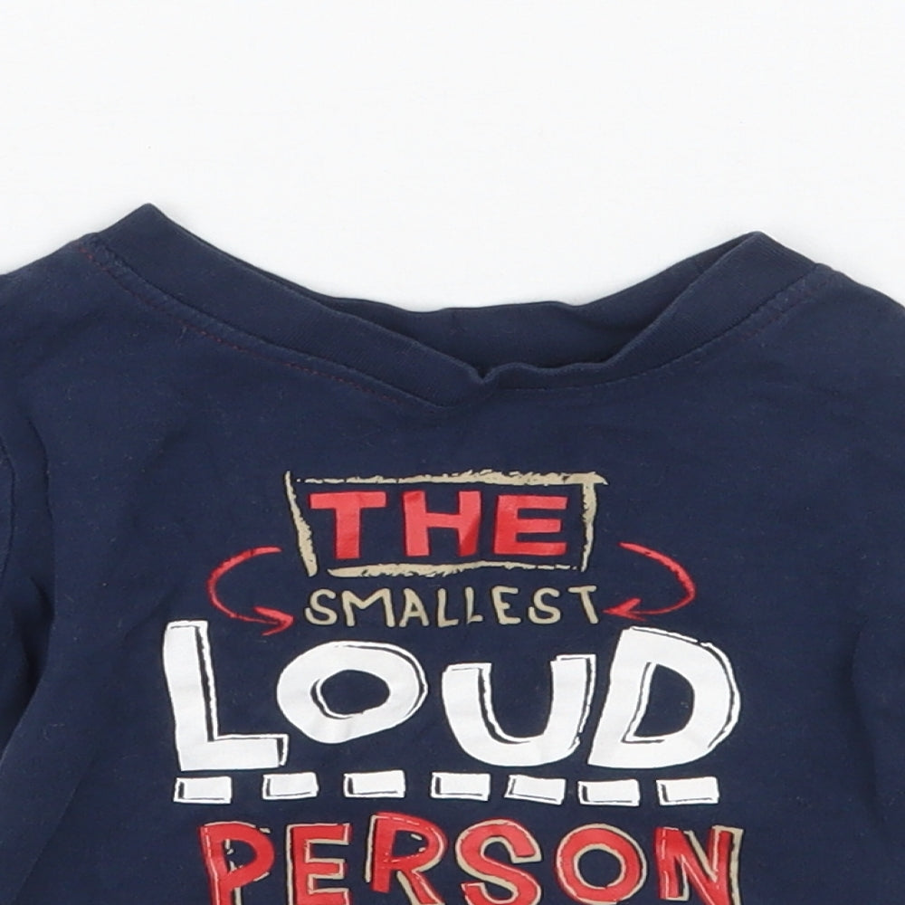 George Boys Blue   Basic T-Shirt Size 3-6 Months