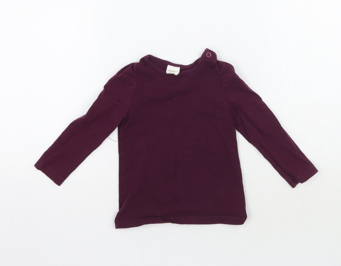 H&M Girls Purple   Basic T-Shirt Size 12-18 Months