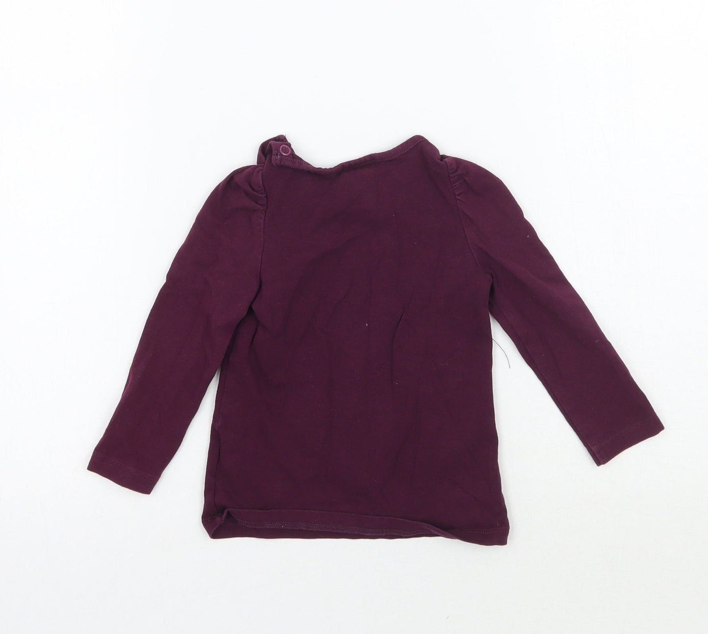 H&M Girls Purple   Basic T-Shirt Size 12-18 Months