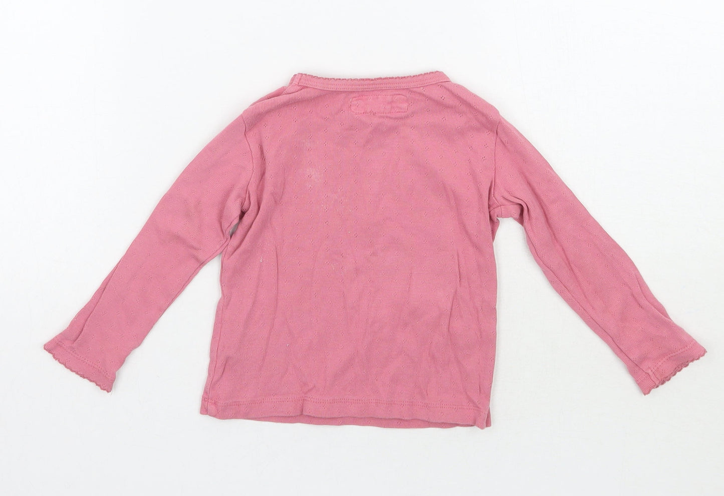NEXT Girls Pink   Basic T-Shirt Size 12 Months