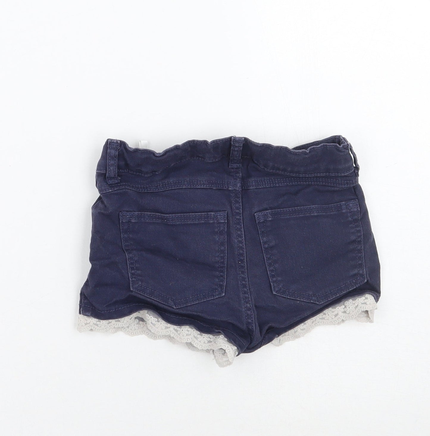 H&M Girls Blue   Cut-Off Shorts Size 5-6 Years