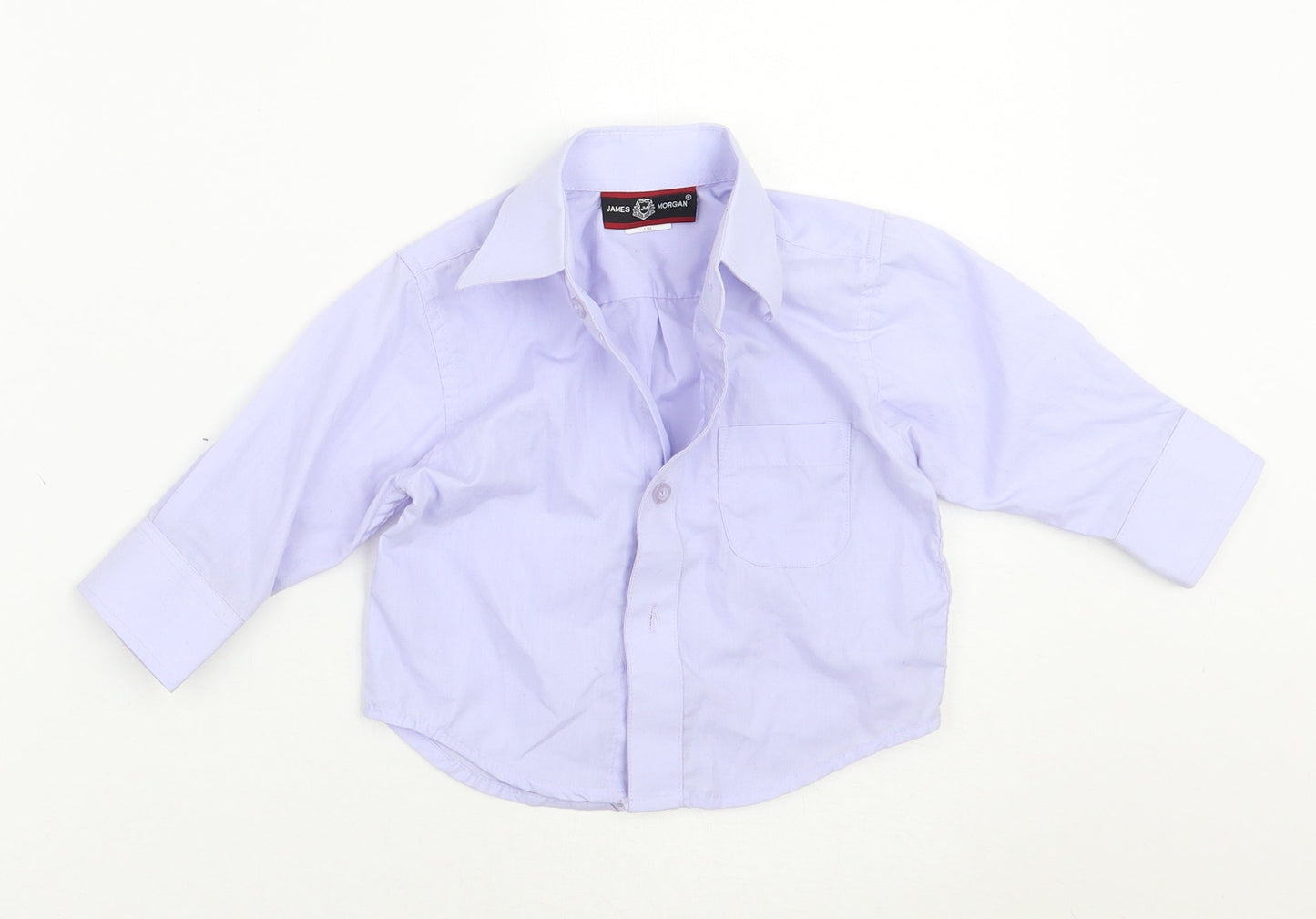 James morgan Boys Purple   Basic Button-Up Size 12 Months