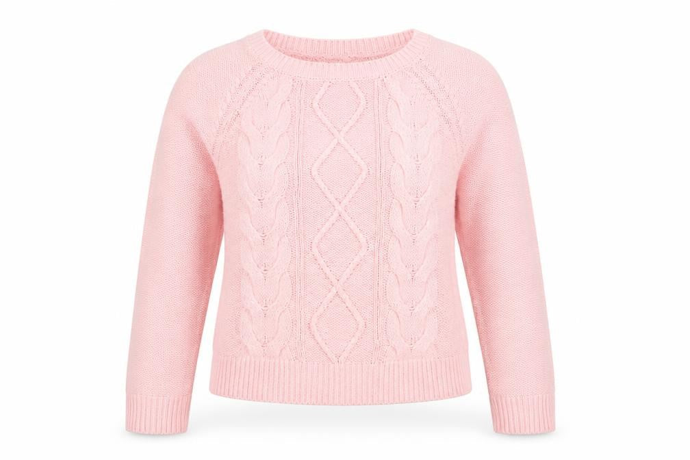 Oasis Womens Pink Geometric  Pullover Jumper Size XS  - Peach in Colour