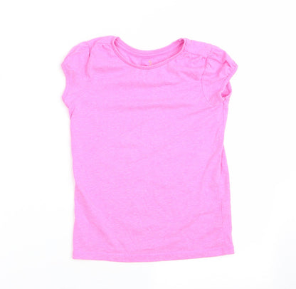 Tu Girls Pink   Basic T-Shirt Size 8 Years