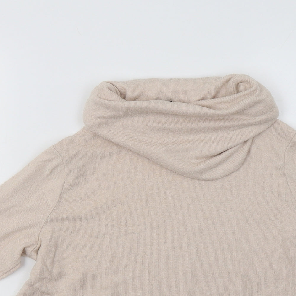Peacocs Womens Beige   Henley Jumper Size 10