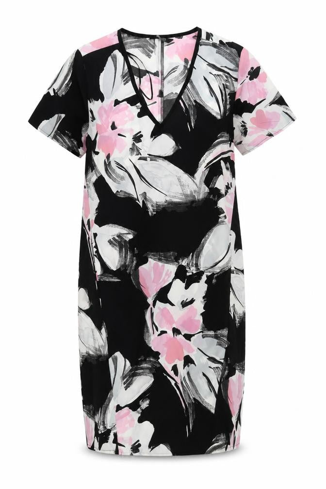 F&F Womens Black Floral  Sheath  Size 8