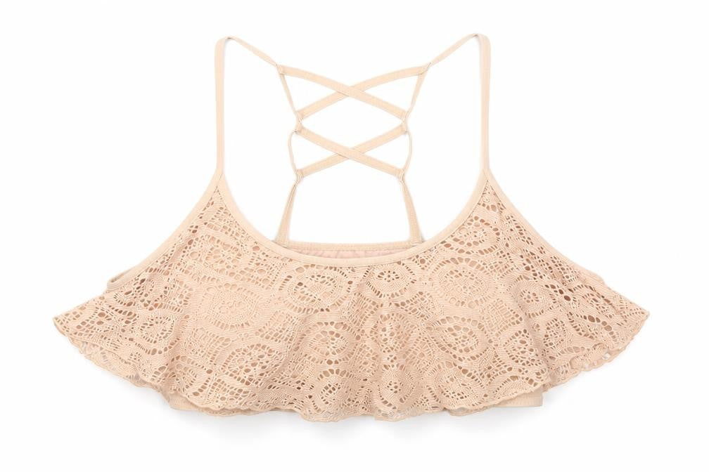 Primark Womens Beige   Cropped Blouse Size 10