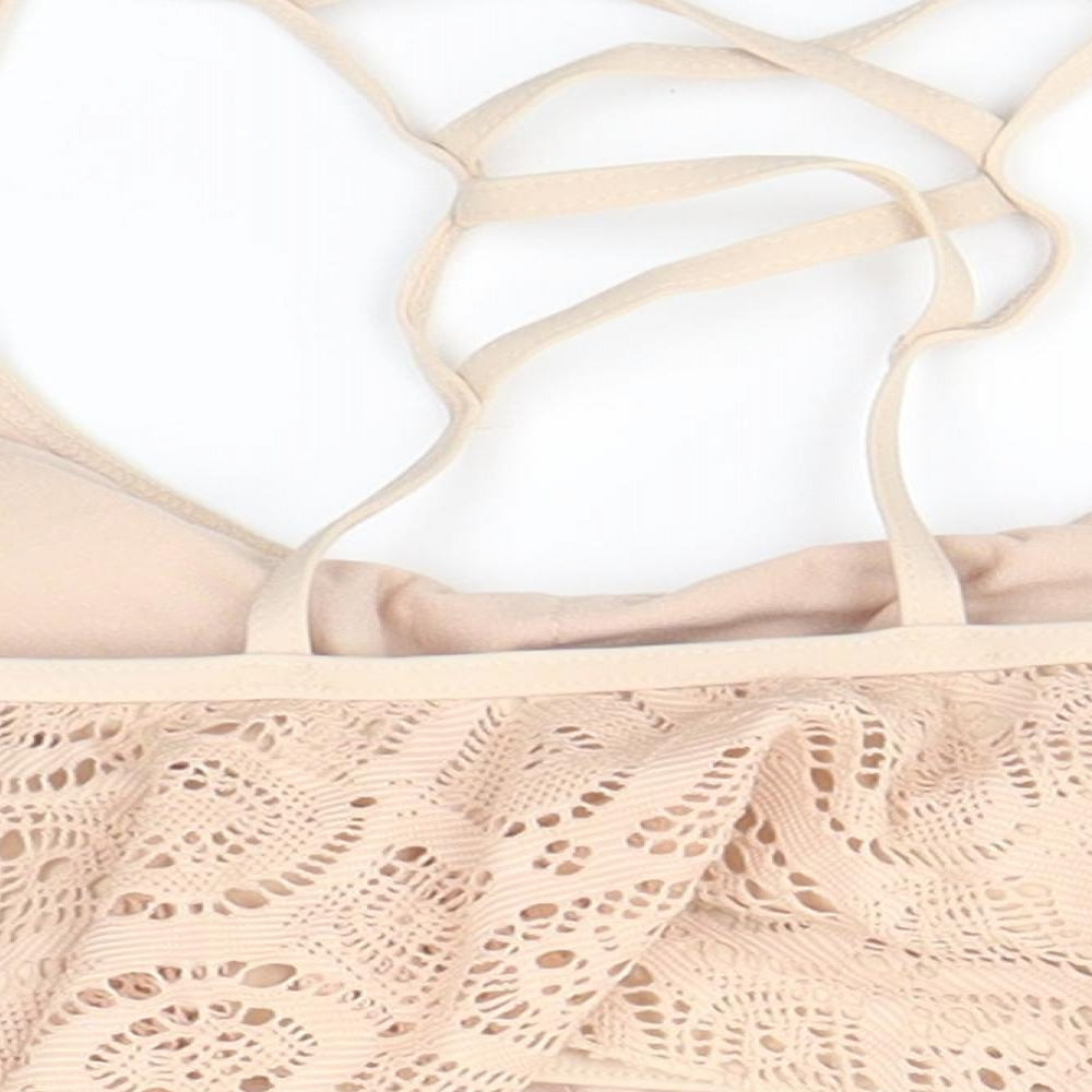 Primark Womens Beige   Cropped Blouse Size 10