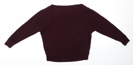 New Look Womens Purple   Pullover Jumper Size S