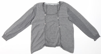 Marks & Spencer Womens Grey   Pullover Jumper Size 14