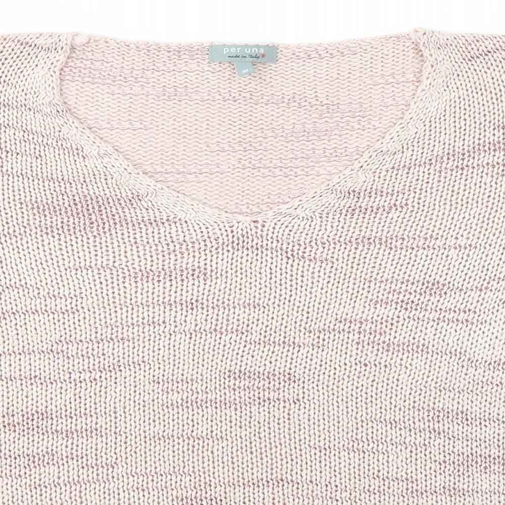 M&S Womens Pink   Pullover Jumper Size M
