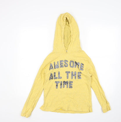 Next Girls Yellow   Pullover Hoodie Size 11 Years