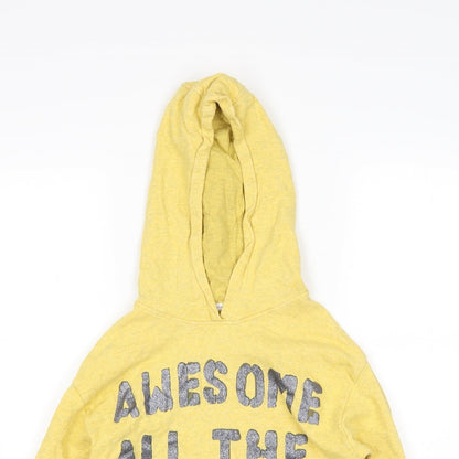 Next Girls Yellow   Pullover Hoodie Size 11 Years