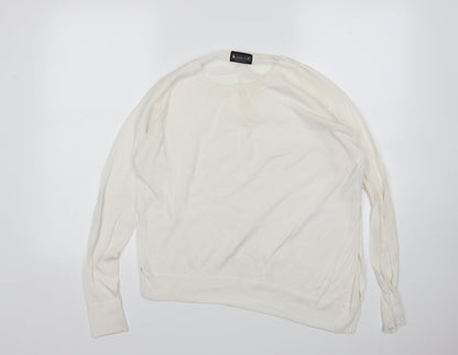 Laura Scott Womens White   Pullover Jumper Size 6