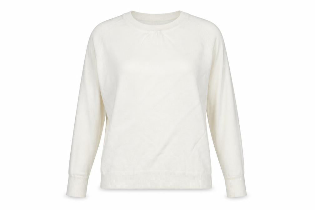 Laura Scott Womens White   Pullover Jumper Size 6