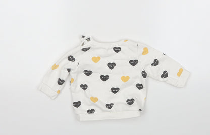 F&F Girls Multicoloured   Pullover Jumper Size 0-3 Months