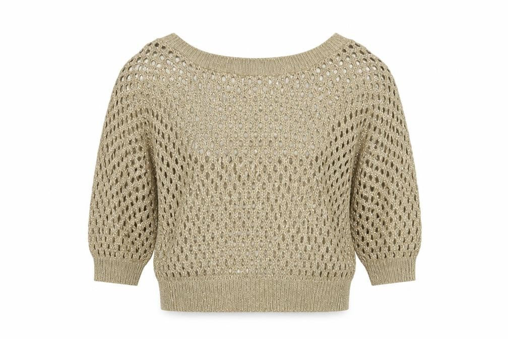 Internacionale Womens Gold   Pullover Jumper Size M