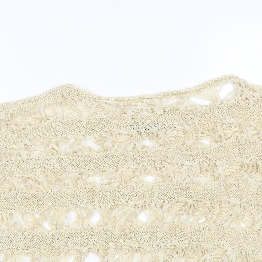 Quiz Womens Beige   Pullover Jumper Size S