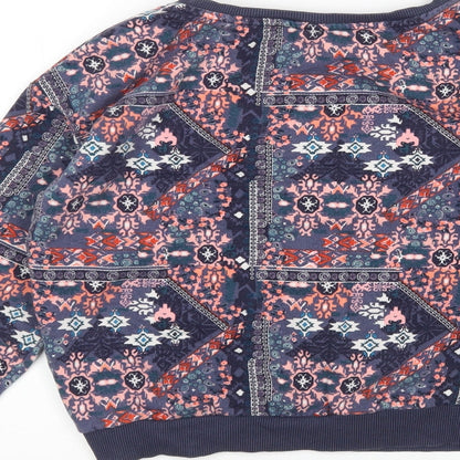 Preloved H&M Womens Multicoloured Argyle/Diamond  Pullover Sweatshirt Size S - Label