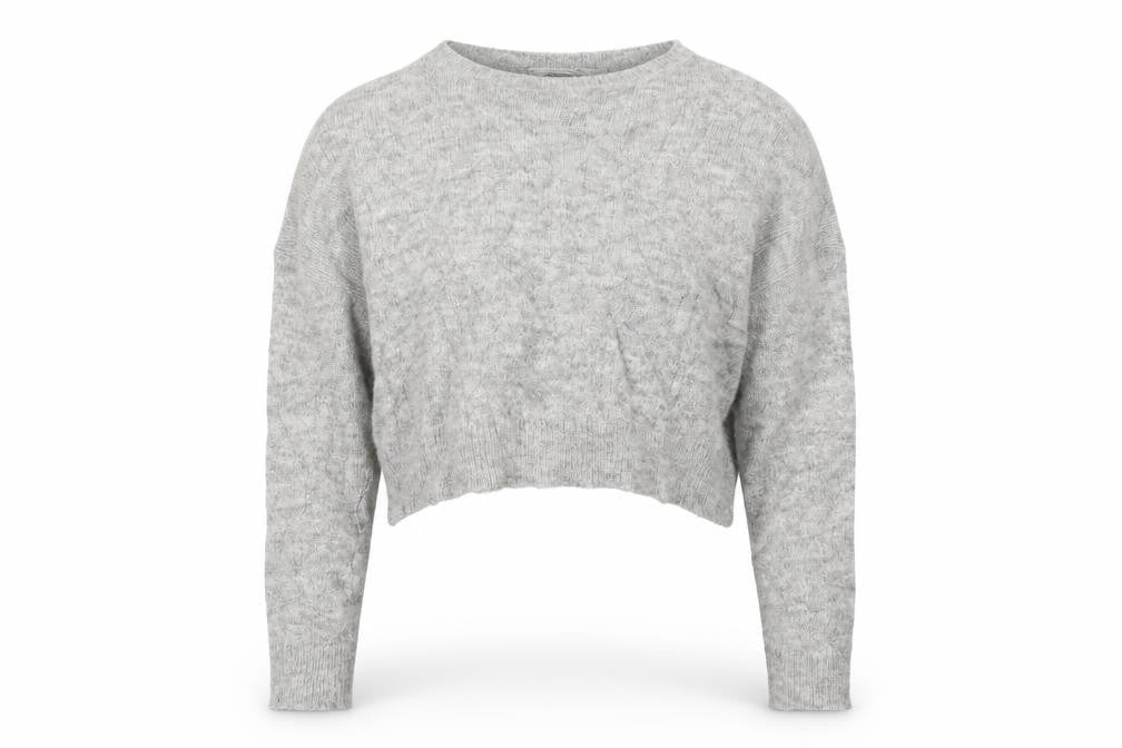 LARA KNIT Womens Grey   Pullover Jumper Size M