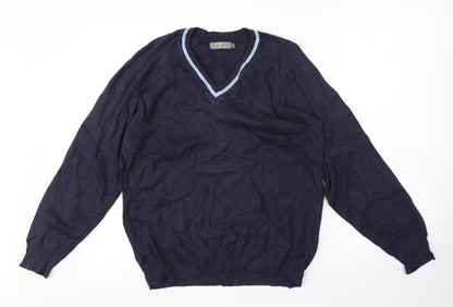 Preloved MAGICFIT Mens Blue   Pullover Jumper - Front