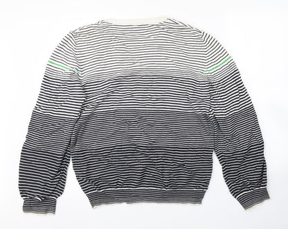 Preworn Mens Multicoloured Striped  Pullover Jumper Size L