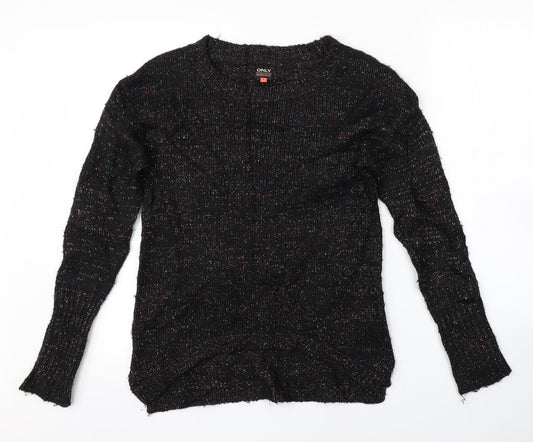 Only Womens Black   Pullover Jumper Size S